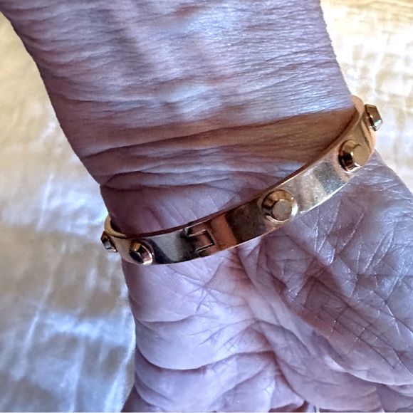 A Michael Kors Rose Gold Tone Belt Buckle Style Bracelet - Picture 2 of 9